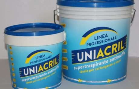 Uniacril pittura ideale per cartongesso e muri