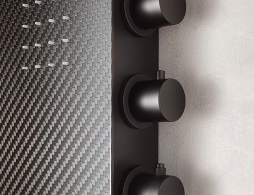 Colonna Doccia Lama di Hafro – Gruppo Geromin: Design Sottile, Eleganza, Tecnologia e Cromoterapia